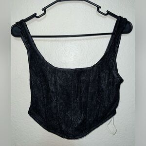 PACSUN BEVERLY AND BECK LACE CORSET TANK TOP- Size XS- NWTS